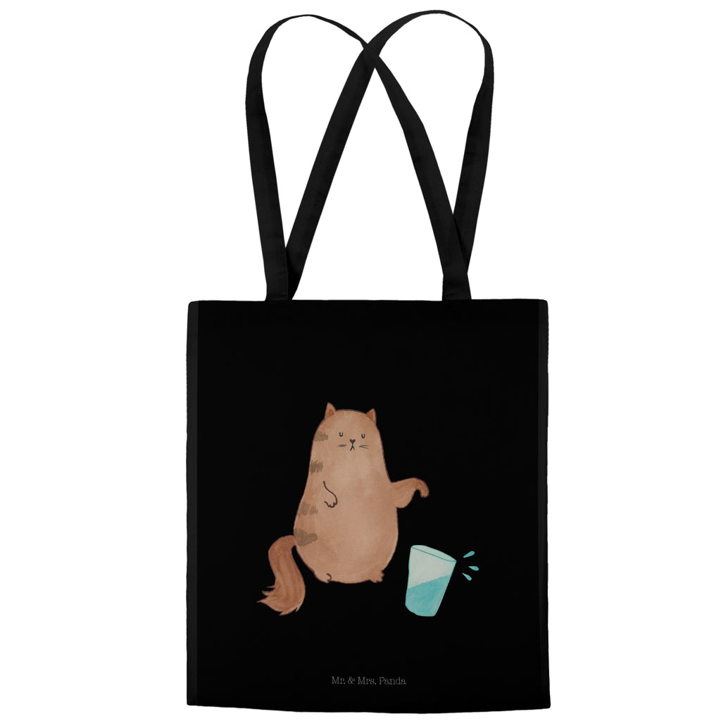 Tragetasche Katze Wasserglas Beuteltasche, Beutel, Einkaufstasche, Jutebeutel, Stoffbeutel, Katze, Katzenmotiv, Katzenfan, Katzendeko, Katzenfreund, Katzenliebhaber, Katzenprodukte, Katzenartikel, Katzenaccessoires, Katzensouvenirs, Katzenliebhaberprodukte, Katzenmotive, Katzen, Kater, Mietze, Cat, Cats, Katzenhalter, Katzenbesitzerin, Haustier, Wasser, Glas