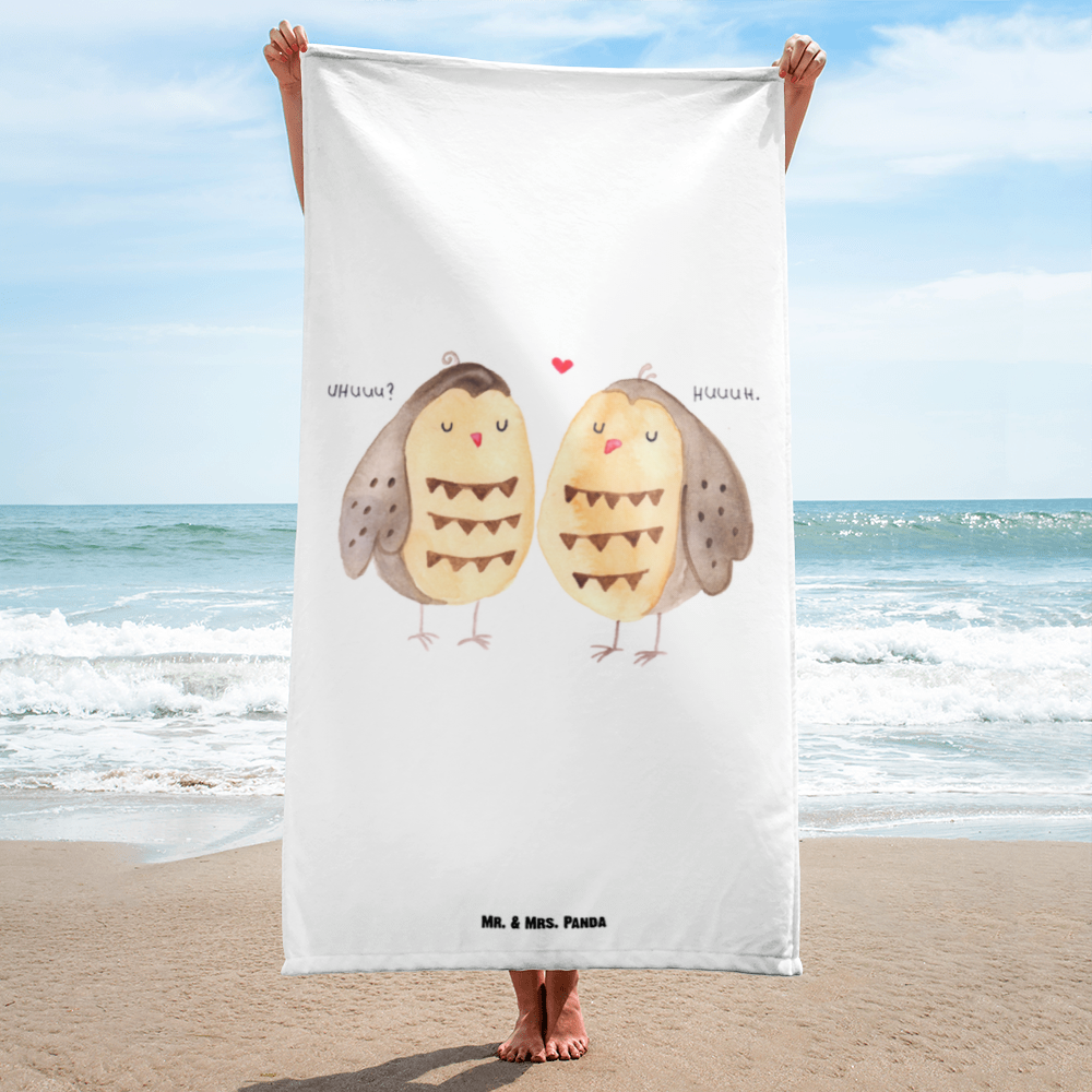 XL Badehandtuch Eule Liebe Handtuch, Badetuch, Duschtuch, Strandtuch, Saunatuch, Eule, Eule Deko, Liebe, Hochzeit Spruch, Owl, All you need is love, Liebe Spruch, Freundin Geschenk, Freund, Wortspiel lustig