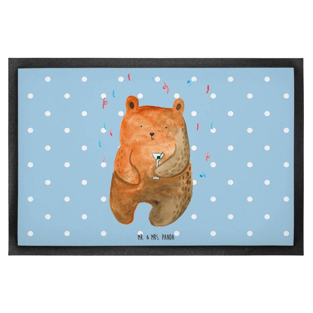 Fußmatte Bär Party Geburtstag, Geburtstagsgeschenk, Geschenk, Party, Feiern, Abfeiern, Mitbringsel, Gute Laune, Lustig Türvorleger, Schmutzmatte, Fußabtreter, Matte, Schmutzfänger, Fußabstreifer, Schmutzfangmatte, Türmatte, Motivfußmatte,  Haustürmatte, Vorleger  Bär, Teddy, Teddybär