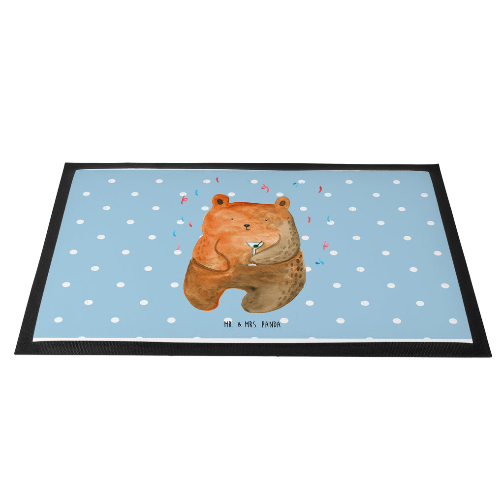 Fußmatte Bär Party Geburtstag, Geburtstagsgeschenk, Geschenk, Party, Feiern, Abfeiern, Mitbringsel, Gute Laune, Lustig Türvorleger, Schmutzmatte, Fußabtreter, Matte, Schmutzfänger, Fußabstreifer, Schmutzfangmatte, Türmatte, Motivfußmatte,  Haustürmatte, Vorleger  Bär, Teddy, Teddybär