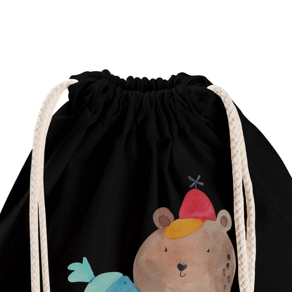 Sportbeutel Bär mit Schultüte Turnbeutel, Beutel, Sporttasche, Tasche, Stoffbeutel, Bär, Teddy, Teddybär, Bär Motiv, Schultüte, Erster Schultag Geschenk, Einschulung Geschenk, Schule Geschenk, Grundschule, Schulanfang, Schulbeginn