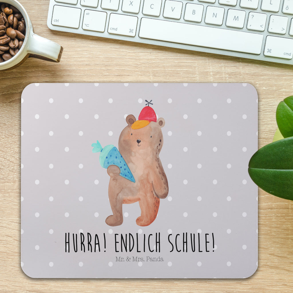 Mauspad Bär mit Schultüte Mousepad, Computer zubehör, Büroausstattung, PC Zubehör, Arbeitszimmer, Mauspad, Einzigartiges Mauspad, Designer Mauspad, Bär, Teddy, Teddybär, Bär Motiv, Schultüte, Erster Schultag Geschenk, Einschulung Geschenk, Schule Geschenk, Grundschule, Schulanfang, Schulbeginn