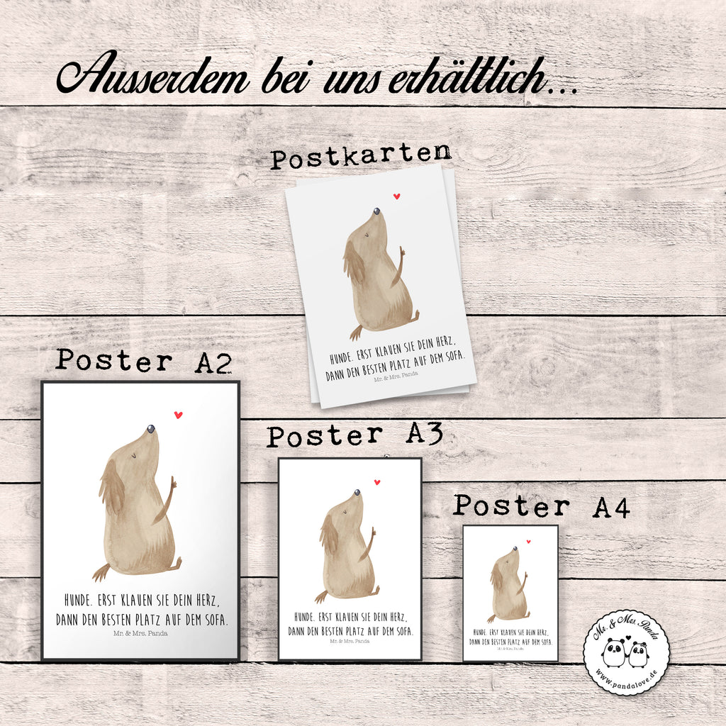 Poster Hund Liebe Poster, Wandposter, Bild, Wanddeko, Küchenposter, Kinderposter, Wanddeko Bild, Raumdekoration, Wanddekoration, Handgemaltes Poster, Mr. & Mrs. Panda Poster, Designposter, Kunstdruck, Posterdruck, Hund, Hundemotiv, Haustier, Hunderasse, Tierliebhaber, Hundebesitzer, Sprüche, Liebe, Hundeglück, Hundeliebe, Hunde, Frauchen