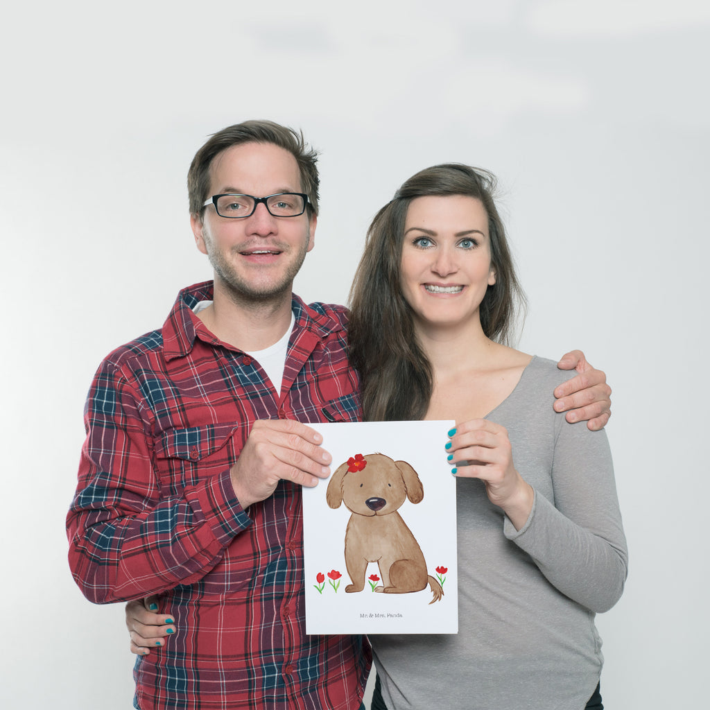 Poster Hund Hundedame Poster, Wandposter, Bild, Wanddeko, Küchenposter, Kinderposter, Wanddeko Bild, Raumdekoration, Wanddekoration, Handgemaltes Poster, Mr. & Mrs. Panda Poster, Designposter, Kunstdruck, Posterdruck, Hund, Hundemotiv, Haustier, Hunderasse, Tierliebhaber, Hundebesitzer, Sprüche, Hunde, Hundeliebe, Hundeglück, Liebe, Frauchen