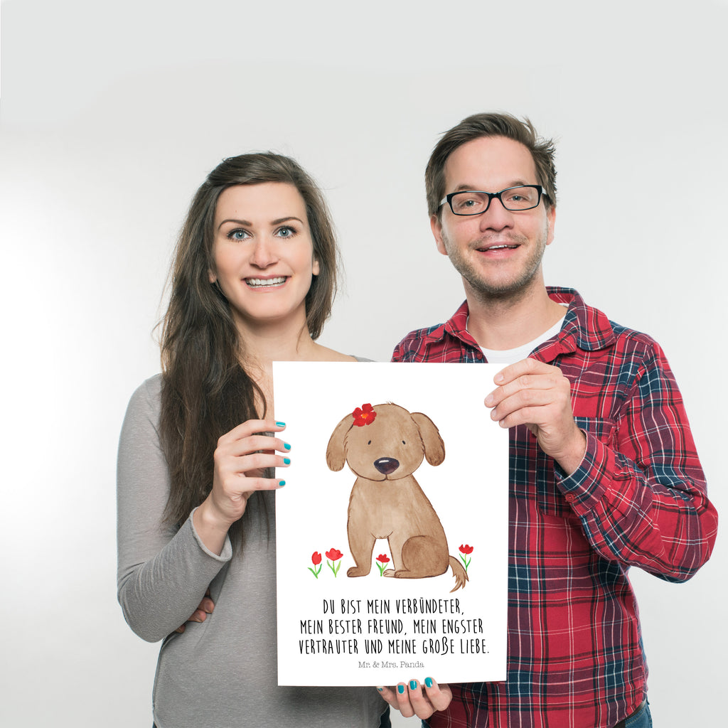 Poster Hund Hundedame Poster, Wandposter, Bild, Wanddeko, Küchenposter, Kinderposter, Wanddeko Bild, Raumdekoration, Wanddekoration, Handgemaltes Poster, Mr. & Mrs. Panda Poster, Designposter, Kunstdruck, Posterdruck, Hund, Hundemotiv, Haustier, Hunderasse, Tierliebhaber, Hundebesitzer, Sprüche, Hunde, Hundeliebe, Hundeglück, Liebe, Frauchen