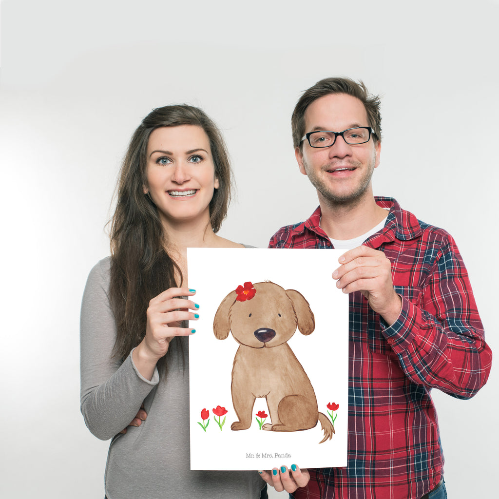 Poster Hund Hundedame Poster, Wandposter, Bild, Wanddeko, Küchenposter, Kinderposter, Wanddeko Bild, Raumdekoration, Wanddekoration, Handgemaltes Poster, Mr. & Mrs. Panda Poster, Designposter, Kunstdruck, Posterdruck, Hund, Hundemotiv, Haustier, Hunderasse, Tierliebhaber, Hundebesitzer, Sprüche, Hunde, Hundeliebe, Hundeglück, Liebe, Frauchen