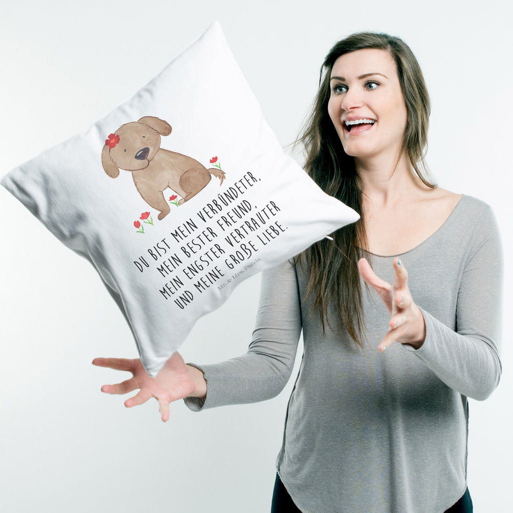 40x40 Kissen Hund Hundedame Kissenhülle, Kopfkissen, Sofakissen, Dekokissen, Motivkissen, Hund, Hundemotiv, Haustier, Hunderasse, Tierliebhaber, Hundebesitzer, Sprüche, Hunde, Hundeliebe, Hundeglück, Liebe, Frauchen