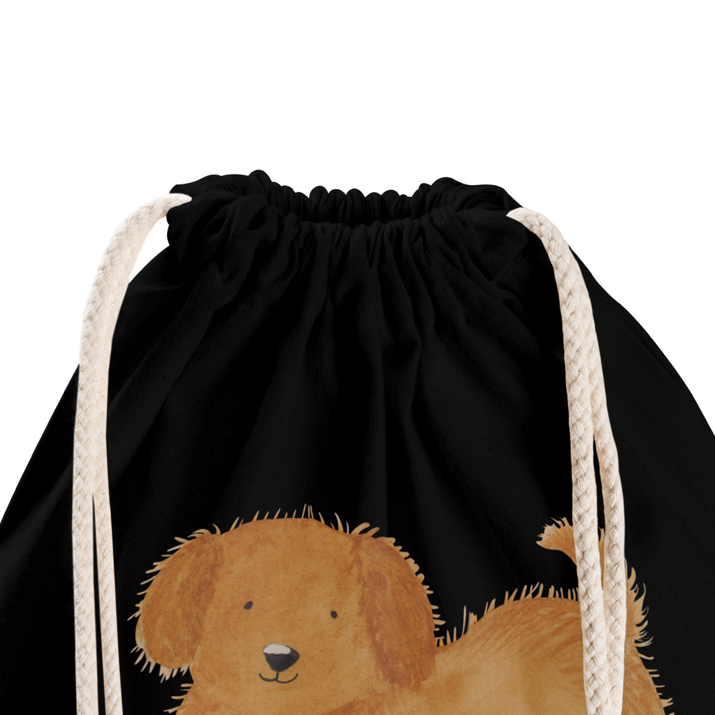 Sportbeutel Hund flauschig Turnbeutel, Beutel, Sporttasche, Tasche, Stoffbeutel, Hund, Hundemotiv, Haustier, Hunderasse, Tierliebhaber, Hundebesitzer, Sprüche, Hunde, Frauchen, Hundemama, Hundeliebe