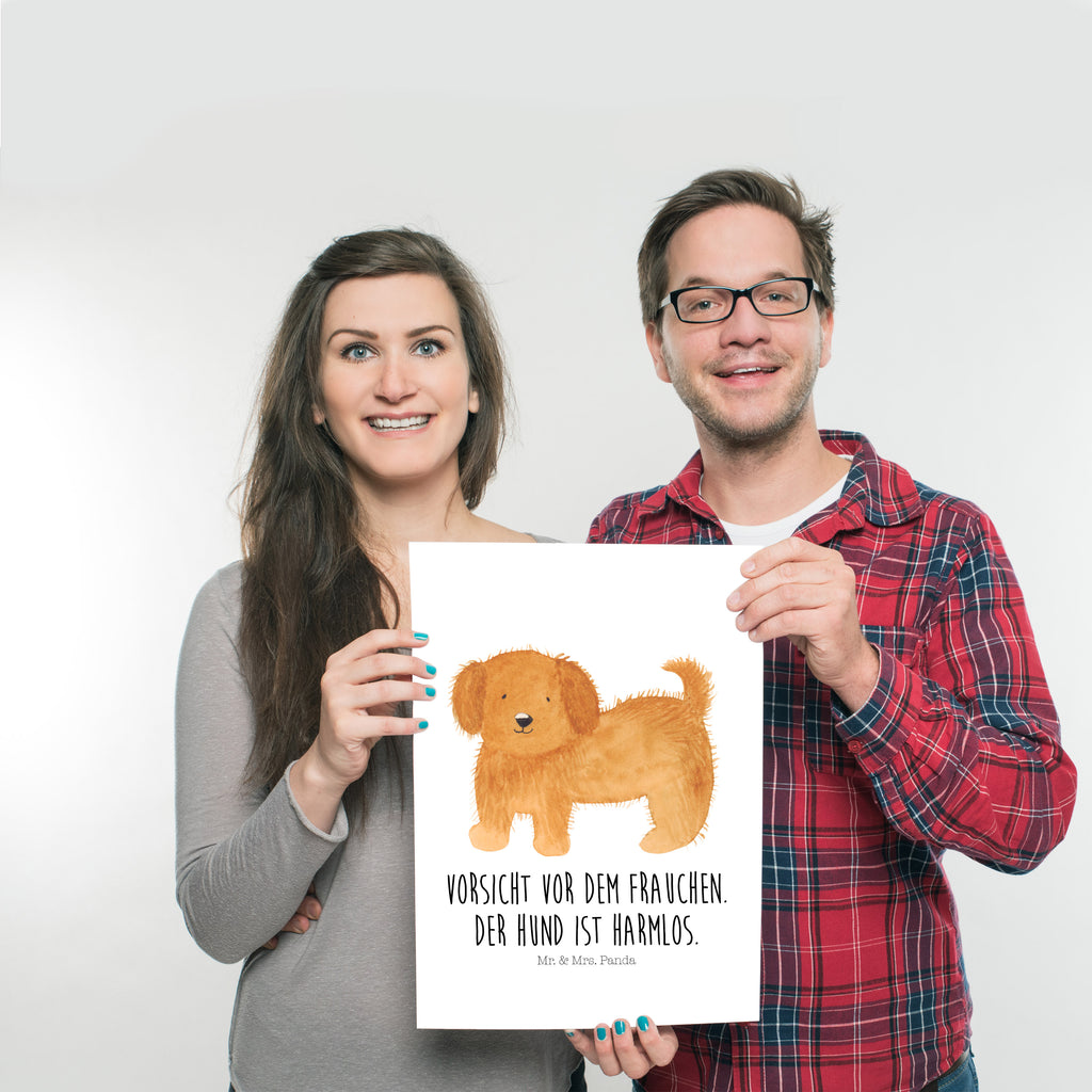 Poster Hund flauschig Poster, Wandposter, Bild, Wanddeko, Küchenposter, Kinderposter, Wanddeko Bild, Raumdekoration, Wanddekoration, Handgemaltes Poster, Mr. & Mrs. Panda Poster, Designposter, Kunstdruck, Posterdruck, Hund, Hundemotiv, Haustier, Hunderasse, Tierliebhaber, Hundebesitzer, Sprüche, Hunde, Frauchen, Hundemama, Hundeliebe
