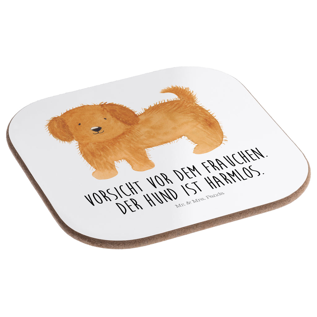 Quadratische Untersetzer Hund flauschig Bierdeckel, Glasuntersetzer, Untersetzer Gläser, Getränkeuntersetzer, Hund, Hundemotiv, Haustier, Hunderasse, Tierliebhaber, Hundebesitzer, Sprüche, Hunde, Frauchen, Hundemama, Hundeliebe