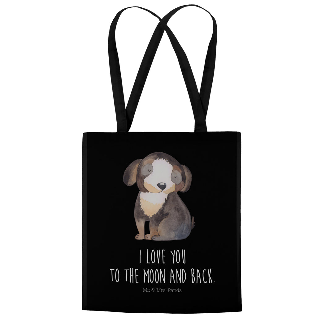 Tragetasche Hund entspannt Beuteltasche, Beutel, Einkaufstasche, Jutebeutel, Stoffbeutel, Hund, Hundemotiv, Haustier, Hunderasse, Tierliebhaber, Hundebesitzer, Sprüche, schwarzer Hund, Hundeliebe, Liebe, Hundeglück