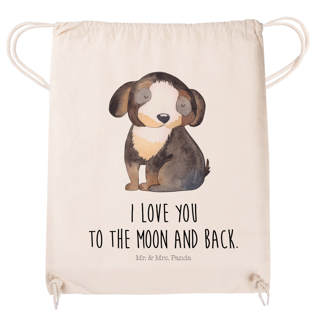 Sportbeutel Hund entspannt Turnbeutel, Beutel, Sporttasche, Tasche, Stoffbeutel, Hund, Hundemotiv, Haustier, Hunderasse, Tierliebhaber, Hundebesitzer, Sprüche, schwarzer Hund, Hundeliebe, Liebe, Hundeglück