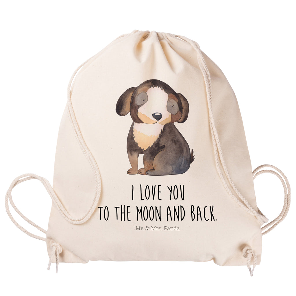 Sportbeutel Hund entspannt Turnbeutel, Beutel, Sporttasche, Tasche, Stoffbeutel, Hund, Hundemotiv, Haustier, Hunderasse, Tierliebhaber, Hundebesitzer, Sprüche, schwarzer Hund, Hundeliebe, Liebe, Hundeglück
