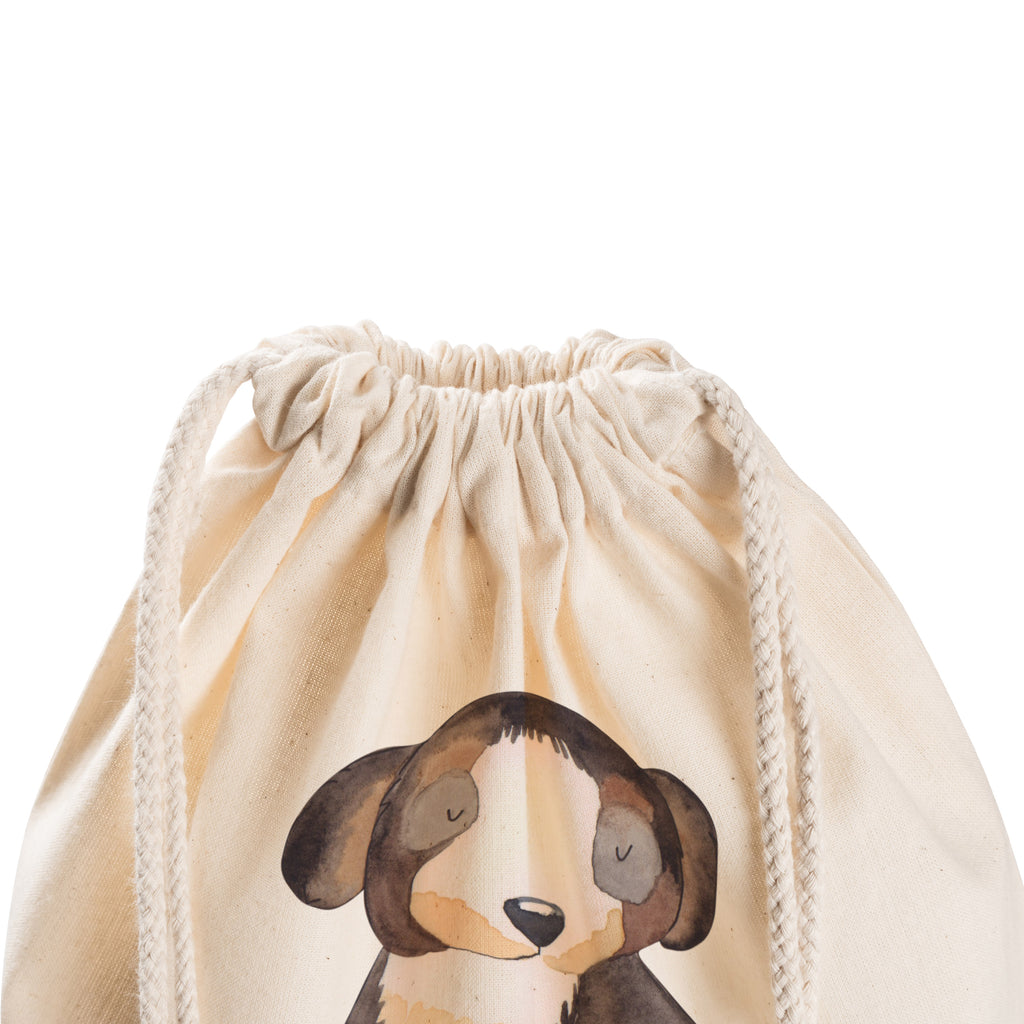 Sportbeutel Hund entspannt Turnbeutel, Beutel, Sporttasche, Tasche, Stoffbeutel, Hund, Hundemotiv, Haustier, Hunderasse, Tierliebhaber, Hundebesitzer, Sprüche, schwarzer Hund, Hundeliebe, Liebe, Hundeglück