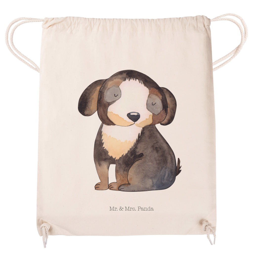 Sportbeutel Hund entspannt Turnbeutel, Beutel, Sporttasche, Tasche, Stoffbeutel, Hund, Hundemotiv, Haustier, Hunderasse, Tierliebhaber, Hundebesitzer, Sprüche, schwarzer Hund, Hundeliebe, Liebe, Hundeglück