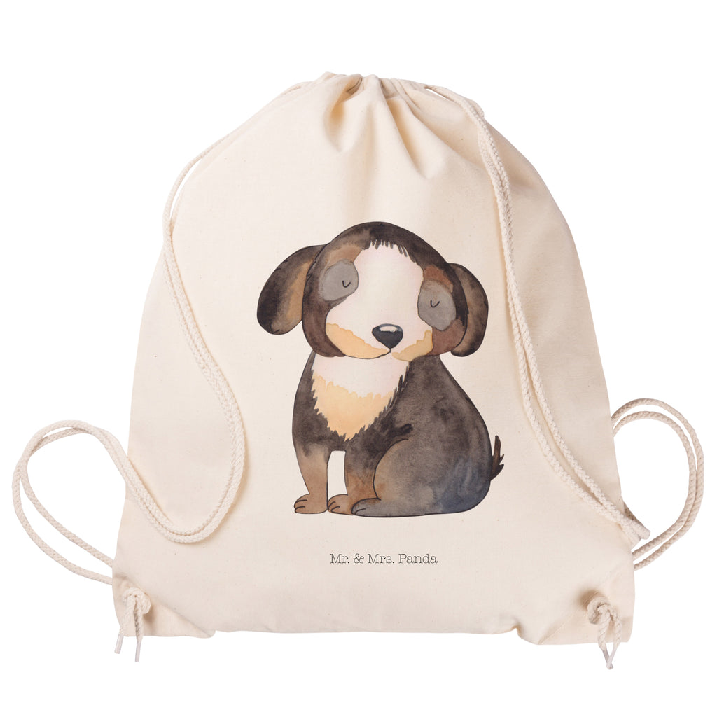 Sportbeutel Hund entspannt Turnbeutel, Beutel, Sporttasche, Tasche, Stoffbeutel, Hund, Hundemotiv, Haustier, Hunderasse, Tierliebhaber, Hundebesitzer, Sprüche, schwarzer Hund, Hundeliebe, Liebe, Hundeglück