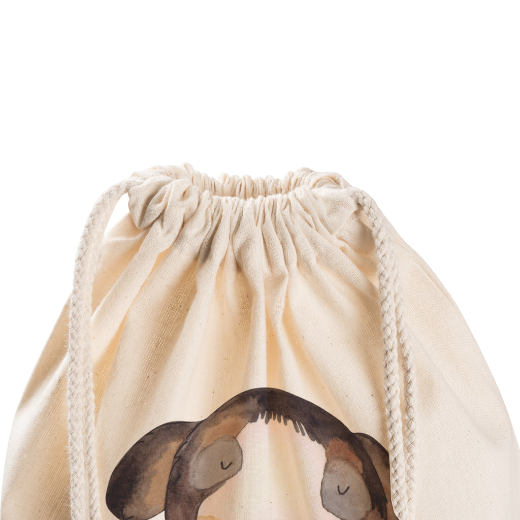 Sportbeutel Hund entspannt Turnbeutel, Beutel, Sporttasche, Tasche, Stoffbeutel, Hund, Hundemotiv, Haustier, Hunderasse, Tierliebhaber, Hundebesitzer, Sprüche, schwarzer Hund, Hundeliebe, Liebe, Hundeglück