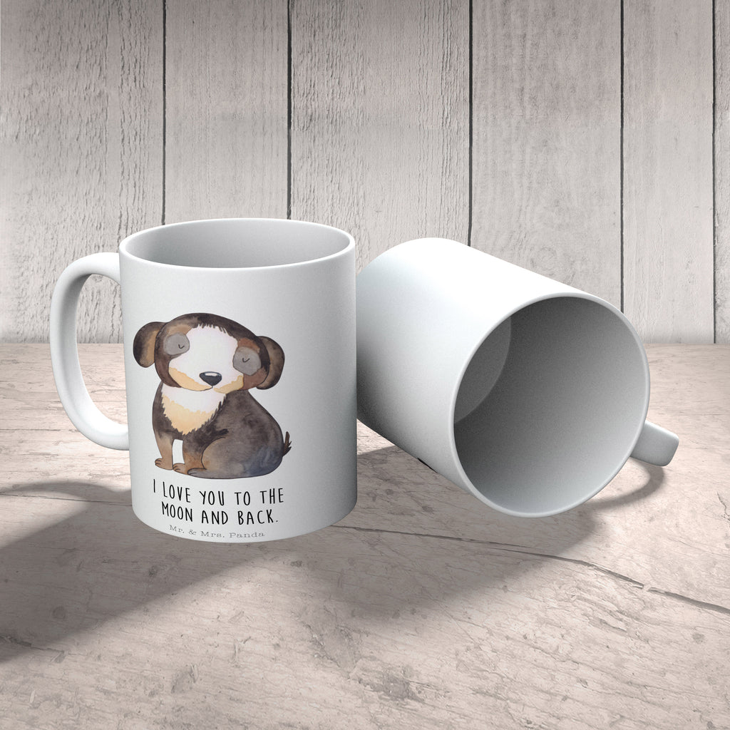Tasse Hund entspannt Hund, schwarzer Hund, Hundeliebe, Liebe, Hundeglück Becher, Kaffeetasse, Kaffeebecher, Tee, Frühstück, Büro  Hund, Hundemotiv, Haustier, Hunderasse, Tierliebhaber, Hundebesitzer, Sprüche