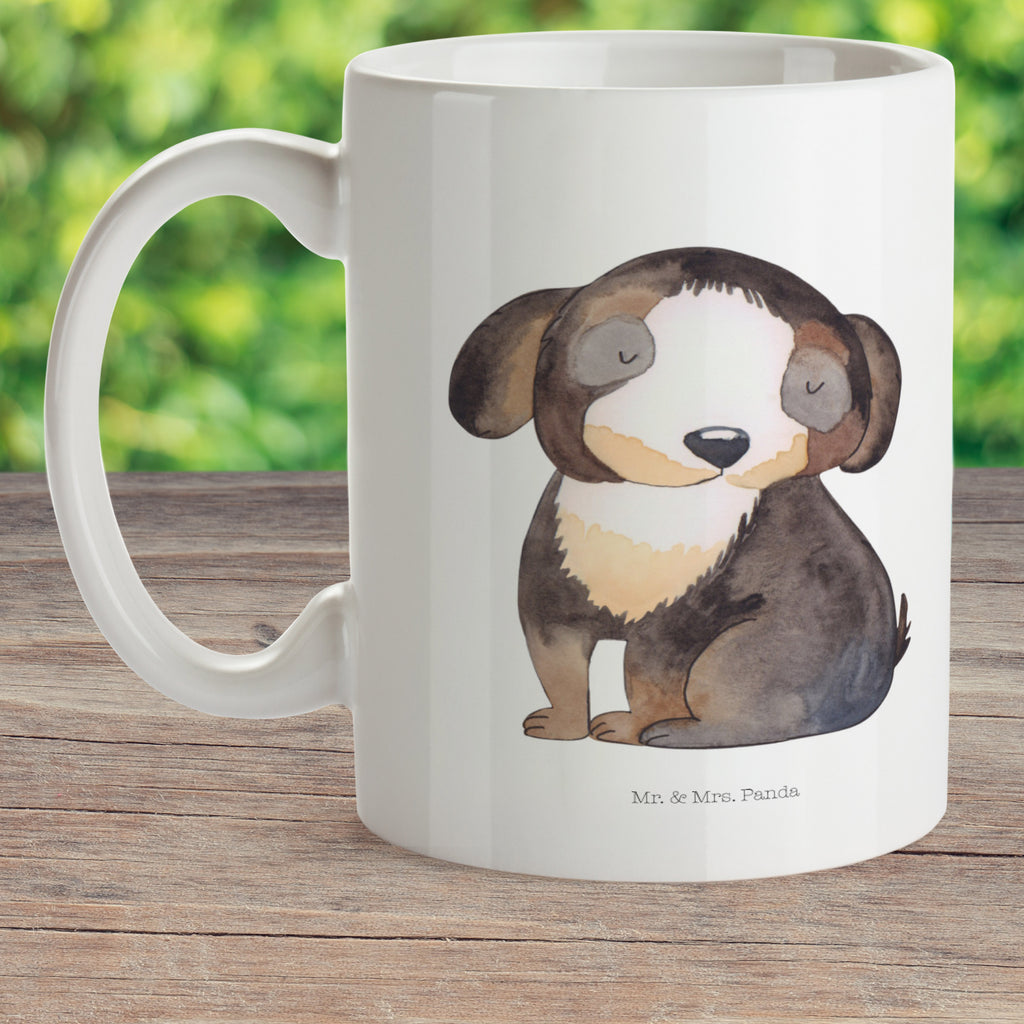 Kindertasse Hund entspannt Kunststoff Tasse, Kindergarten, Tasse, Trinkbecher, Camping Becher, Kaffeetasse, Kunststoffbecher, Kindergartenbecher, Outdoorgeschirr, Kunststoffgeschirr, Reisebecher, Reisetasse, Kinderbecher, Hund, Hundemotiv, Haustier, Hunderasse, Tierliebhaber, Hundebesitzer, Sprüche, schwarzer Hund, Hundeliebe, Liebe, Hundeglück