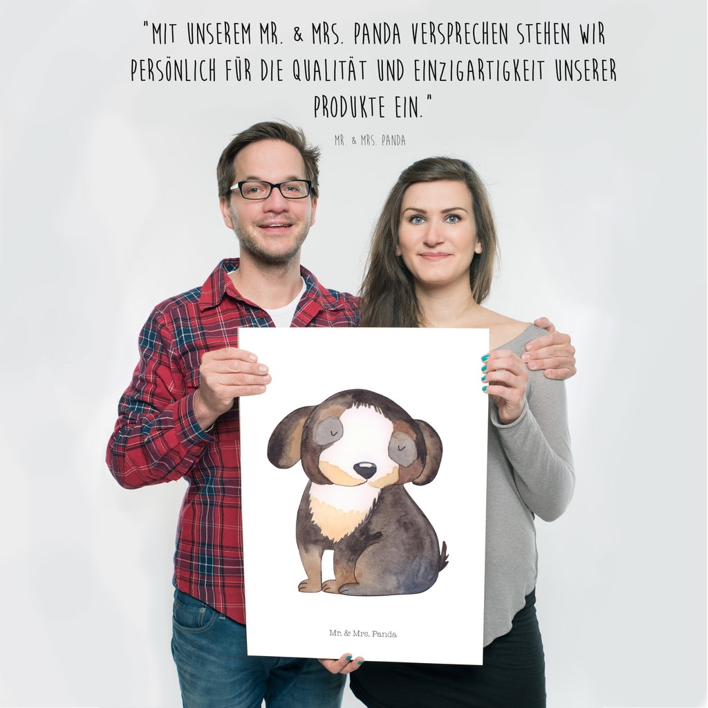 Poster Hund entspannt Poster, Wandposter, Bild, Wanddeko, Küchenposter, Kinderposter, Wanddeko Bild, Raumdekoration, Wanddekoration, Handgemaltes Poster, Mr. & Mrs. Panda Poster, Designposter, Kunstdruck, Posterdruck, Hund, Hundemotiv, Haustier, Hunderasse, Tierliebhaber, Hundebesitzer, Sprüche, schwarzer Hund, Hundeliebe, Liebe, Hundeglück