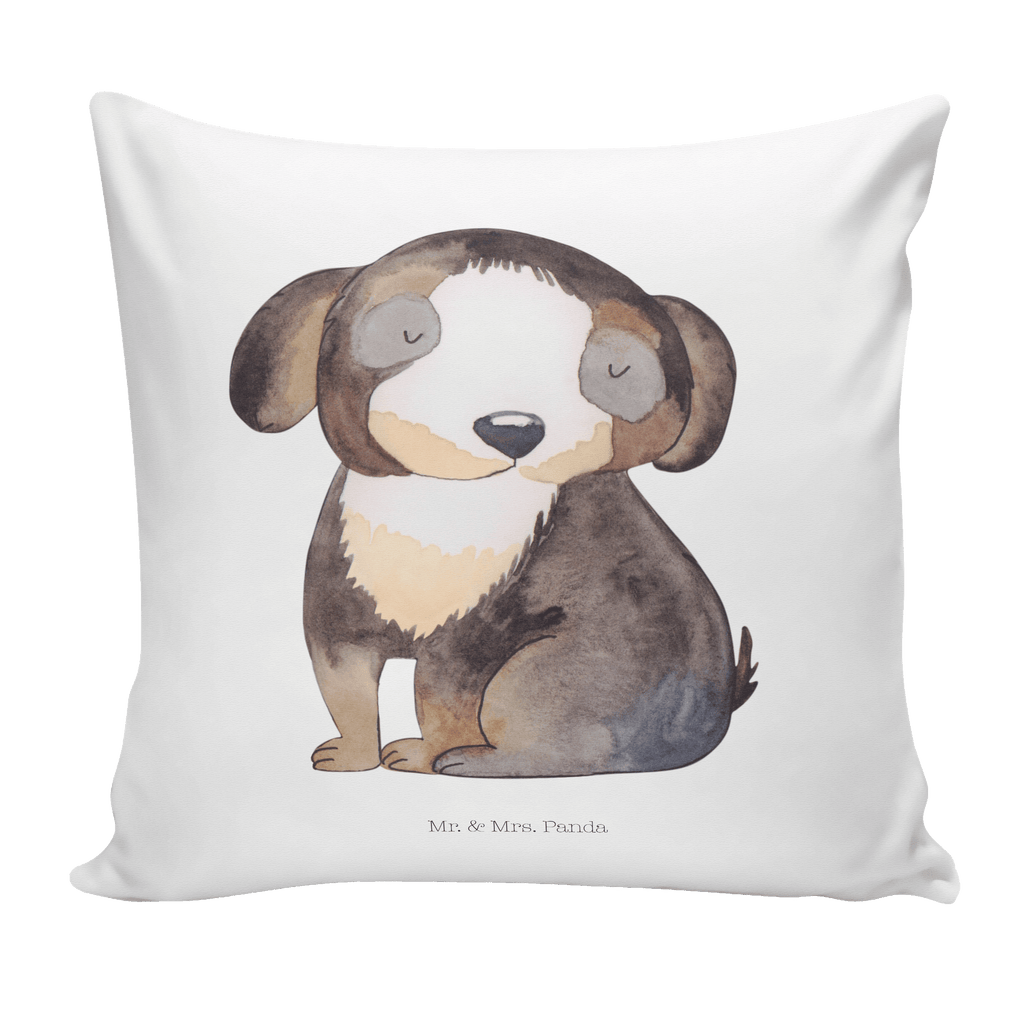 40x40 Kissen Hund entspannt Kissenhülle, Kopfkissen, Sofakissen, Dekokissen, Motivkissen, Hund, Hundemotiv, Haustier, Hunderasse, Tierliebhaber, Hundebesitzer, Sprüche, schwarzer Hund, Hundeliebe, Liebe, Hundeglück