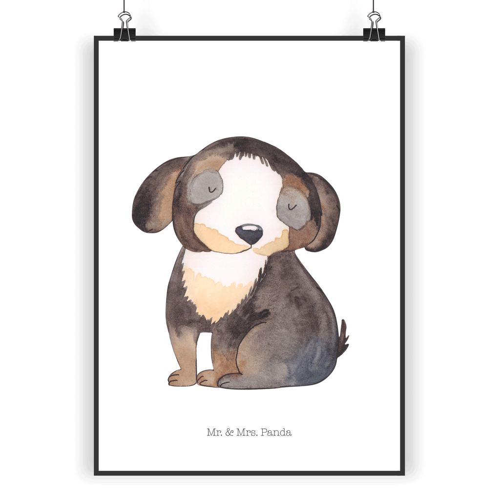 Poster Hund entspannt Poster, Wandposter, Bild, Wanddeko, Küchenposter, Kinderposter, Wanddeko Bild, Raumdekoration, Wanddekoration, Handgemaltes Poster, Mr. & Mrs. Panda Poster, Designposter, Kunstdruck, Posterdruck, Hund, Hundemotiv, Haustier, Hunderasse, Tierliebhaber, Hundebesitzer, Sprüche, schwarzer Hund, Hundeliebe, Liebe, Hundeglück