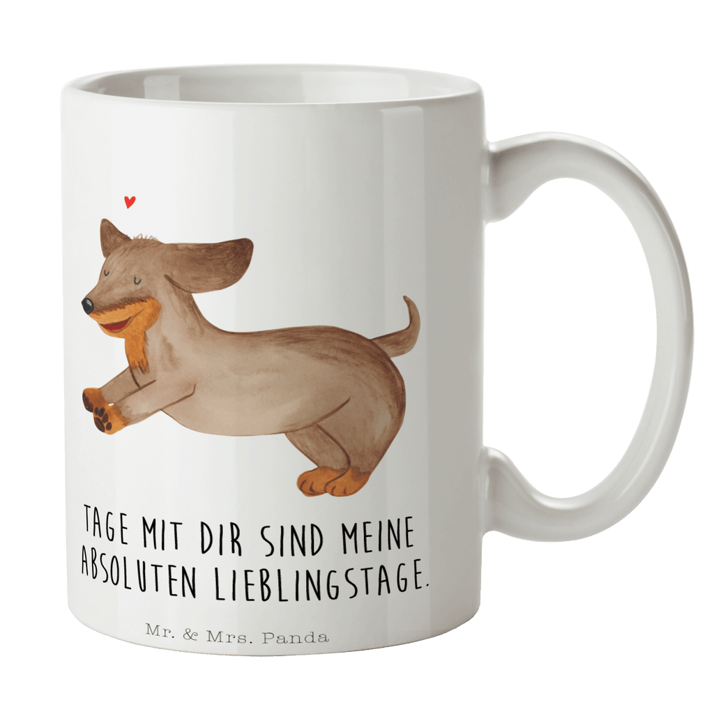 Tasse Hund Dackel fröhlich Hund, Hunde, Dackel, Dachshund, happy dog Becher, Kaffeetasse, Kaffeebecher, Tee, Frühstück, Büro  Hund, Hundemotiv, Haustier, Hunderasse, Tierliebhaber, Hundebesitzer, Sprüche