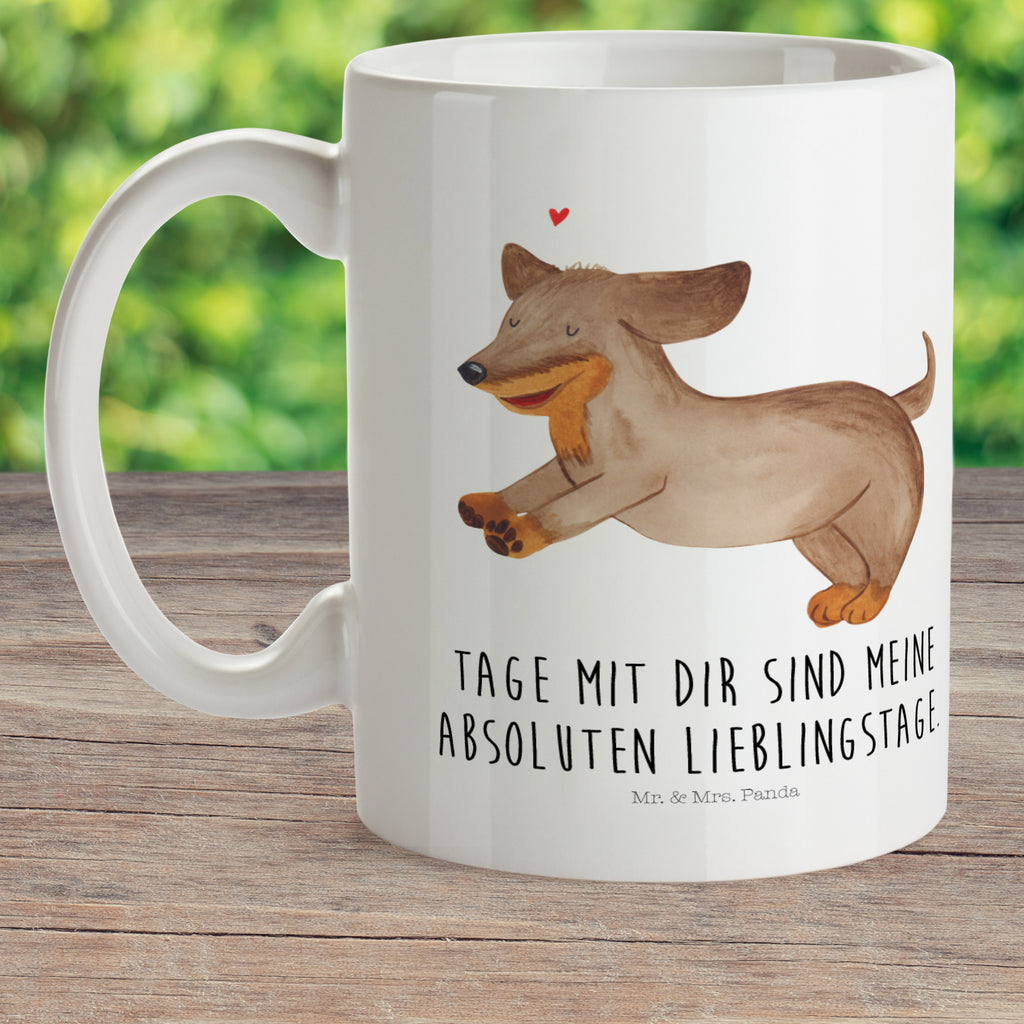 Kindertasse Hund Dackel fröhlich Kunststoff Tasse, Kindergarten, Tasse, Trinkbecher, Camping Becher, Kaffeetasse, Kunststoffbecher, Kindergartenbecher, Outdoorgeschirr, Kunststoffgeschirr, Reisebecher, Reisetasse, Kinderbecher, Hund, Hundemotiv, Haustier, Hunderasse, Tierliebhaber, Hundebesitzer, Sprüche, Hunde, Dackel, Dachshund, happy dog