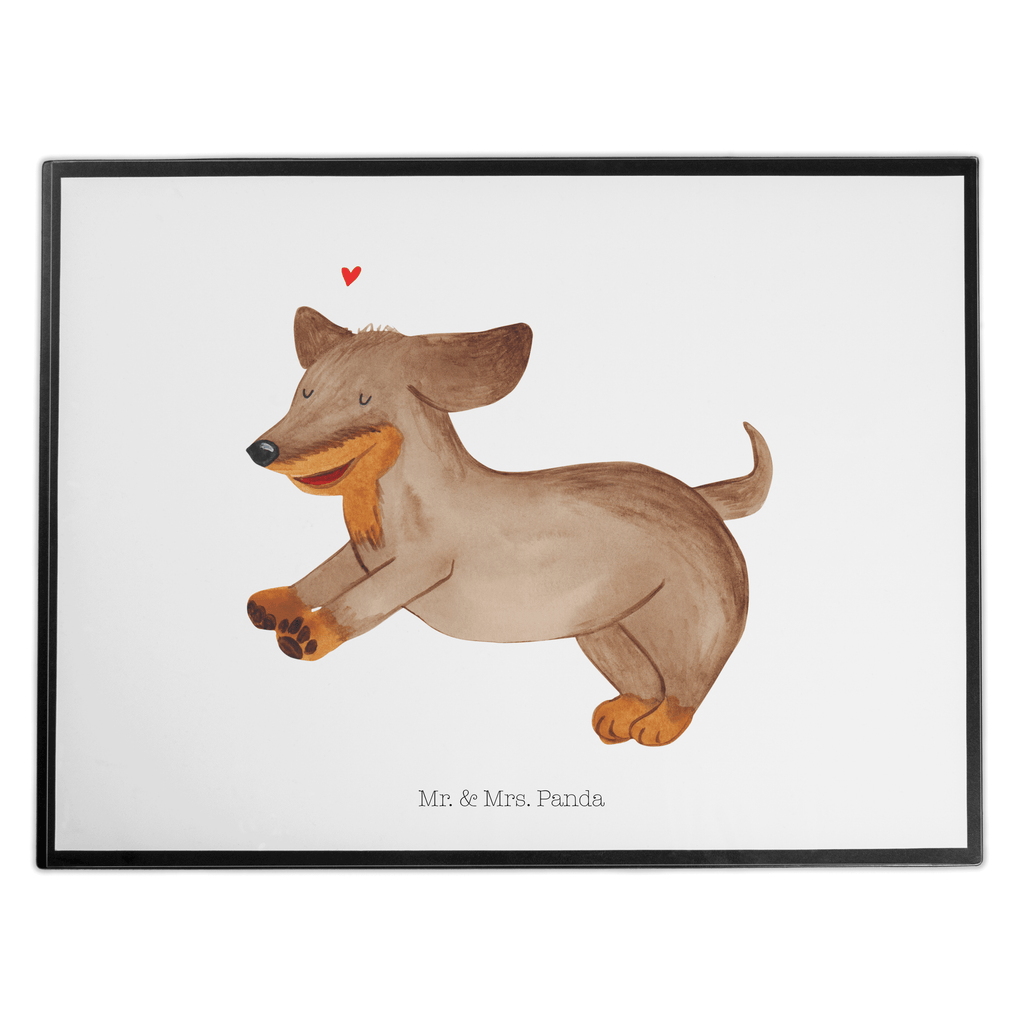 Schreibtischunterlage Hund Dackel fröhlich Schreibunterlage, Schreibtischauflage, Bürobedarf, Büroartikel, Schreibwaren, Schreibtisch Unterlagen, Schreibtischunterlage Groß, Hund, Hundemotiv, Haustier, Hunderasse, Tierliebhaber, Hundebesitzer, Sprüche, Hunde, Dackel, Dachshund, happy dog