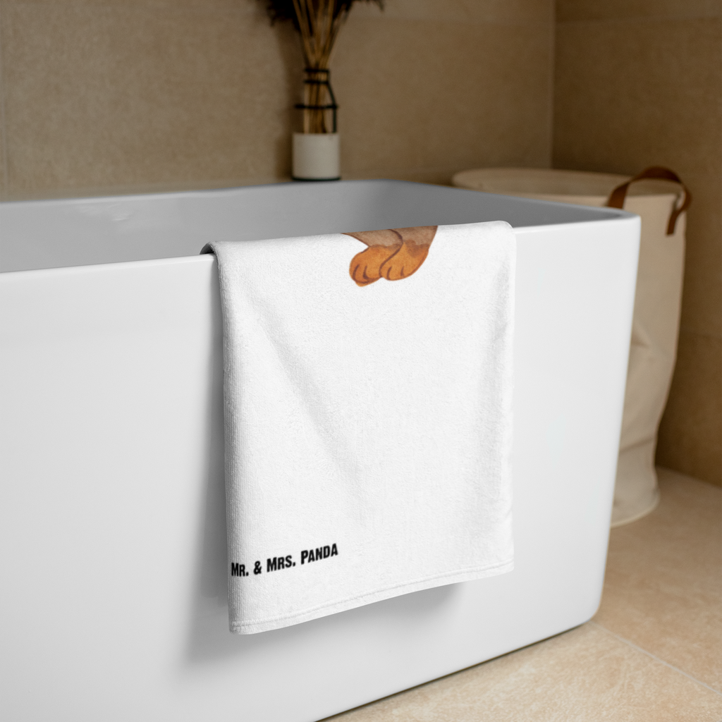 XL Badehandtuch Hund Dackel fröhlich Handtuch, Badetuch, Duschtuch, Strandtuch, Saunatuch, Hund, Hundemotiv, Haustier, Hunderasse, Tierliebhaber, Hundebesitzer, Sprüche, Hunde, Dackel, Dachshund, happy dog