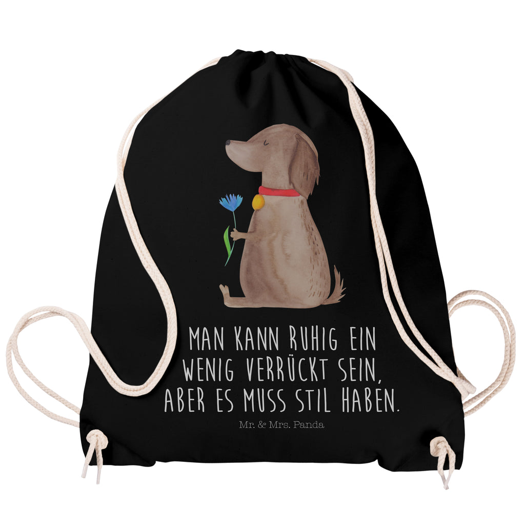 Sportbeutel Hund Blume Turnbeutel, Beutel, Sporttasche, Tasche, Stoffbeutel, Hund, Hundemotiv, Haustier, Hunderasse, Tierliebhaber, Hundebesitzer, Sprüche, Hunde, Frauchen, Hundeliebe