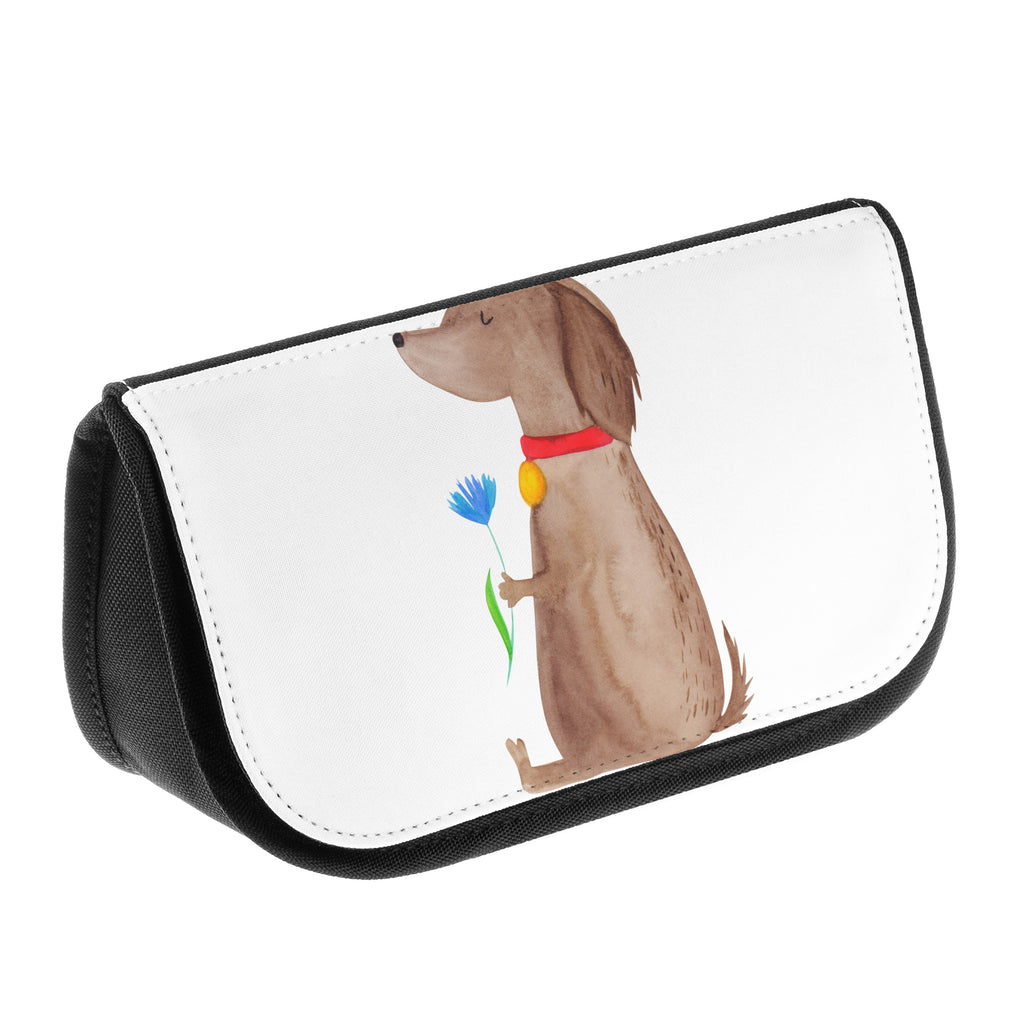 Kosmetiktasche Hund Blume Kosmetikbeutel, Kulturtasche, Kulturbeutel, Schminktasche, Make-Up Tasche, Hund, Hundemotiv, Haustier, Hunderasse, Tierliebhaber, Hundebesitzer, Sprüche, Hunde, Frauchen, Hundeliebe