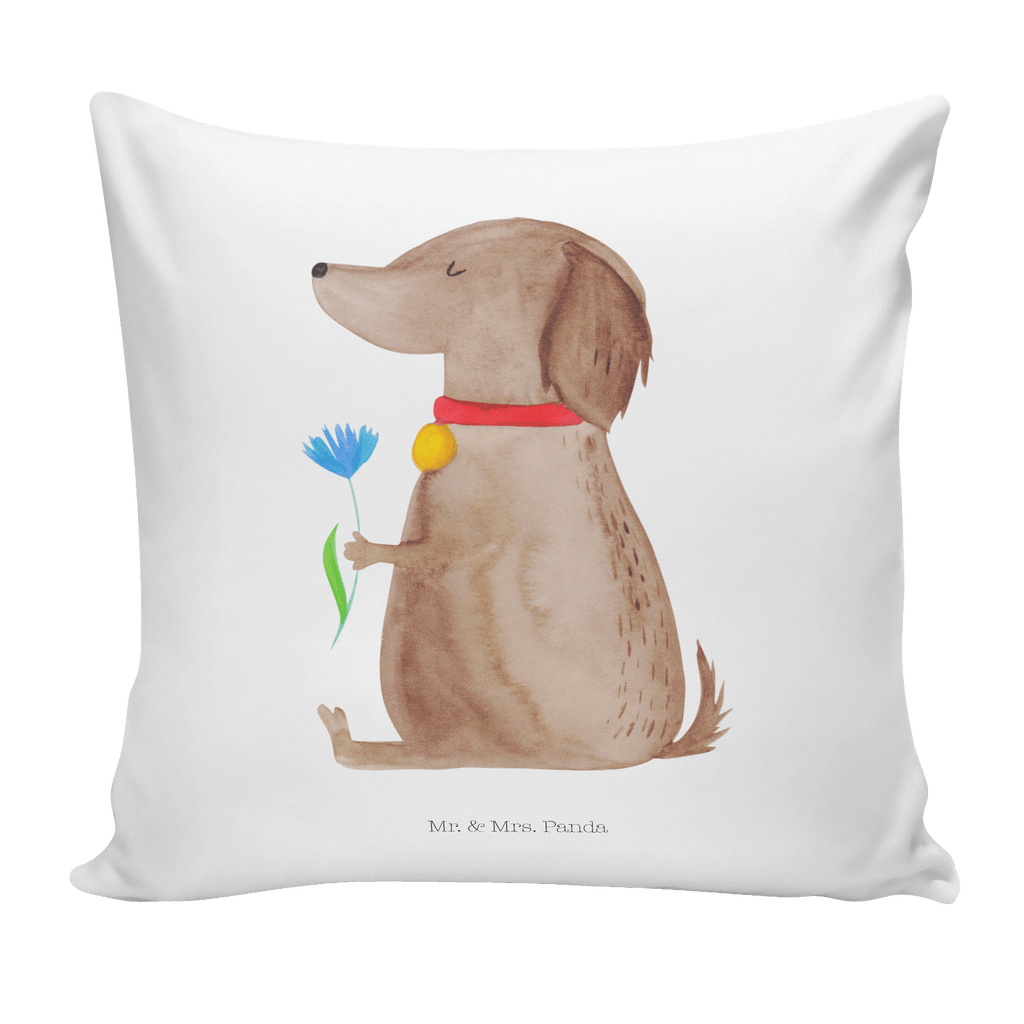 40x40 Kissen Hund Blume Kissenhülle, Kopfkissen, Sofakissen, Dekokissen, Motivkissen, Hund, Hundemotiv, Haustier, Hunderasse, Tierliebhaber, Hundebesitzer, Sprüche, Hunde, Frauchen, Hundeliebe