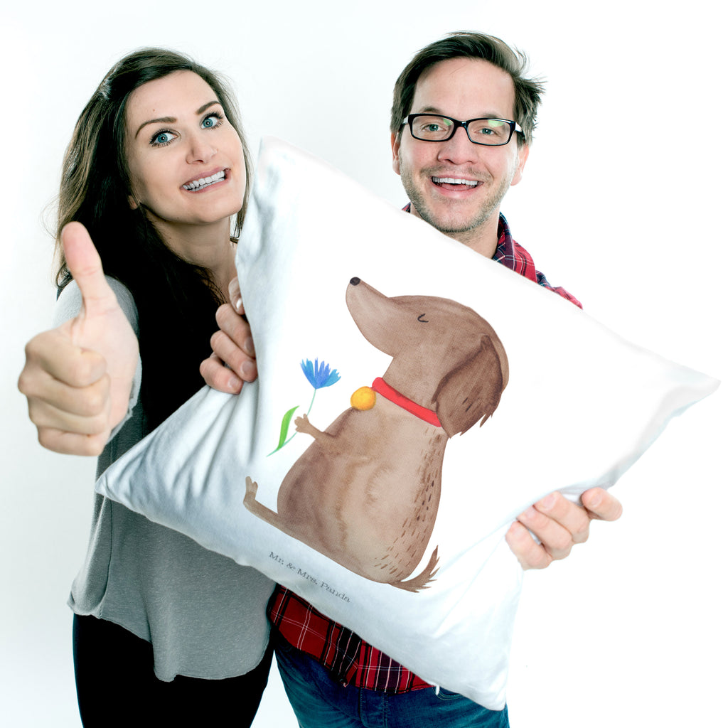 40x40 Kissen Hund Blume Kissenhülle, Kopfkissen, Sofakissen, Dekokissen, Motivkissen, Hund, Hundemotiv, Haustier, Hunderasse, Tierliebhaber, Hundebesitzer, Sprüche, Hunde, Frauchen, Hundeliebe