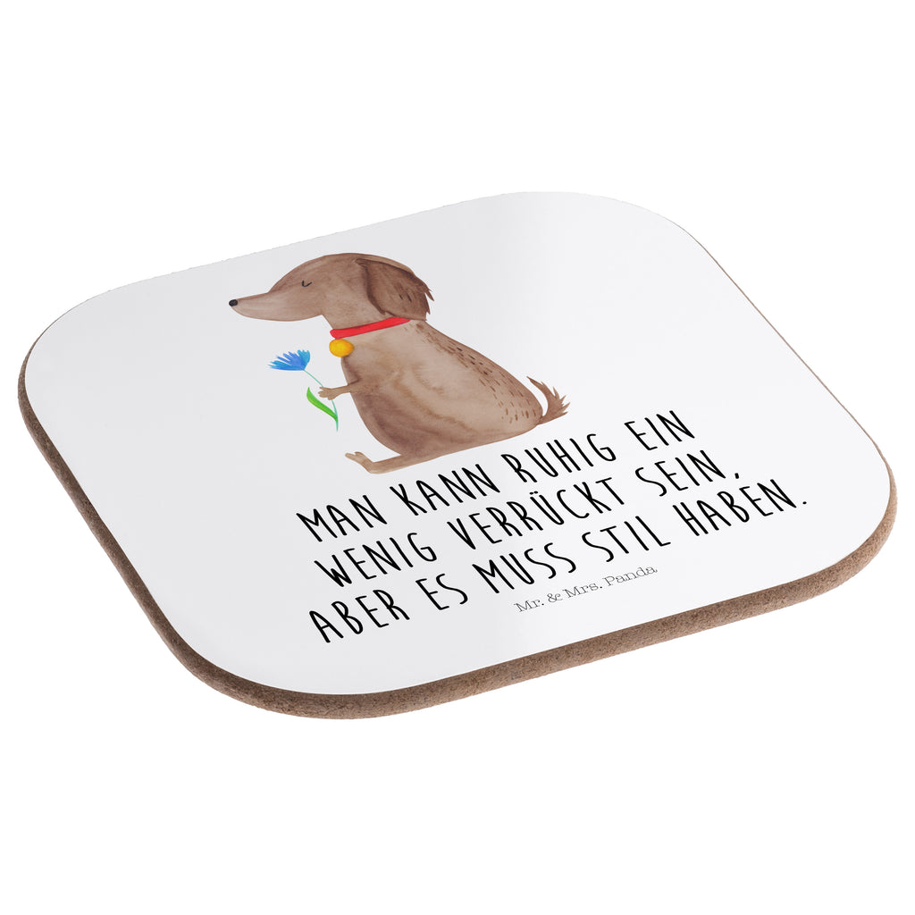 Quadratische Untersetzer Hund Blume Bierdeckel, Glasuntersetzer, Untersetzer Gläser, Getränkeuntersetzer, Hund, Hundemotiv, Haustier, Hunderasse, Tierliebhaber, Hundebesitzer, Sprüche, Hunde, Frauchen, Hundeliebe