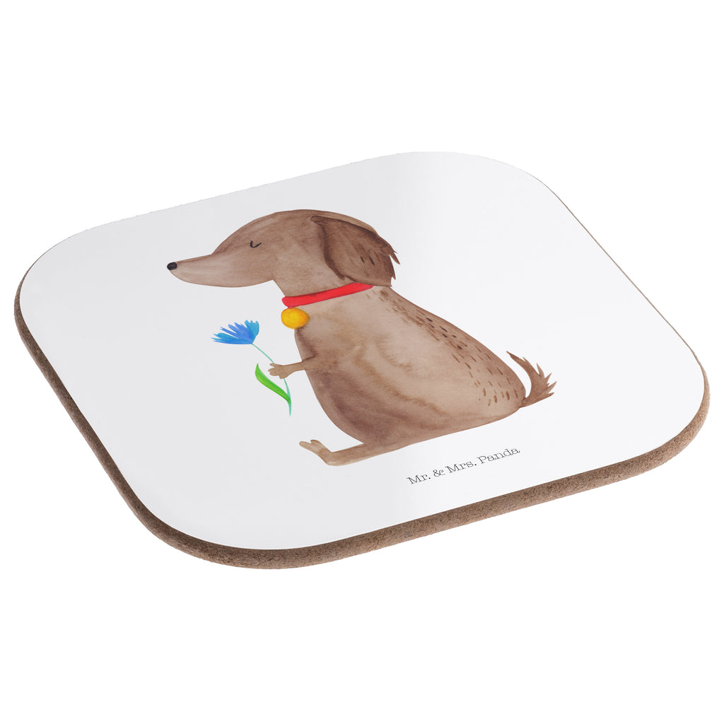 Quadratische Untersetzer Hund Blume Bierdeckel, Glasuntersetzer, Untersetzer Gläser, Getränkeuntersetzer, Hund, Hundemotiv, Haustier, Hunderasse, Tierliebhaber, Hundebesitzer, Sprüche, Hunde, Frauchen, Hundeliebe