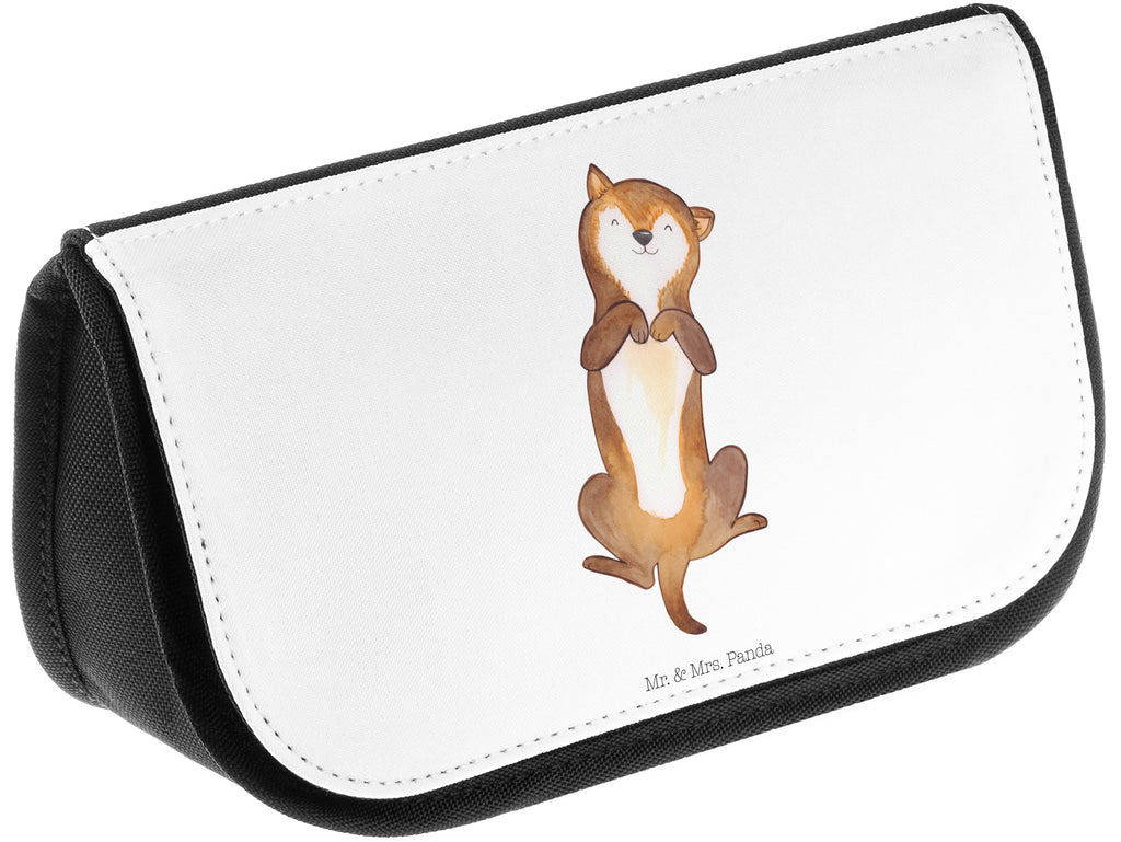 Kosmetiktasche Hund Bauchkraulen Kosmetikbeutel, Kulturtasche, Kulturbeutel, Schminktasche, Make-Up Tasche, Hund, Hundemotiv, Haustier, Hunderasse, Tierliebhaber, Hundebesitzer, Sprüche, Hunde, Hundeliebe, Hundewelpe, Bauchkraulen