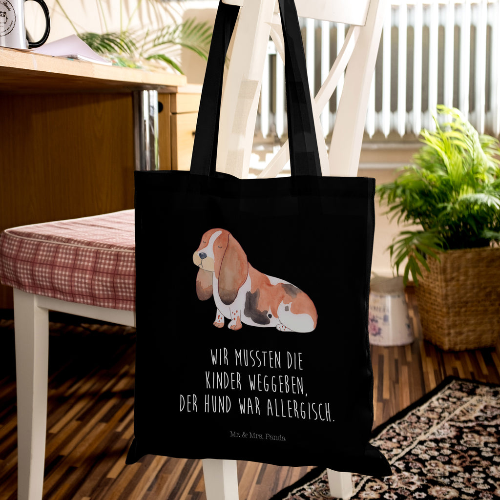 Tragetasche Hund Basset Hound Beuteltasche, Beutel, Einkaufstasche, Jutebeutel, Stoffbeutel, Hund, Hundemotiv, Haustier, Hunderasse, Tierliebhaber, Hundebesitzer, Sprüche, Basset Hound, Basset, Hundeliebe, kinderlos