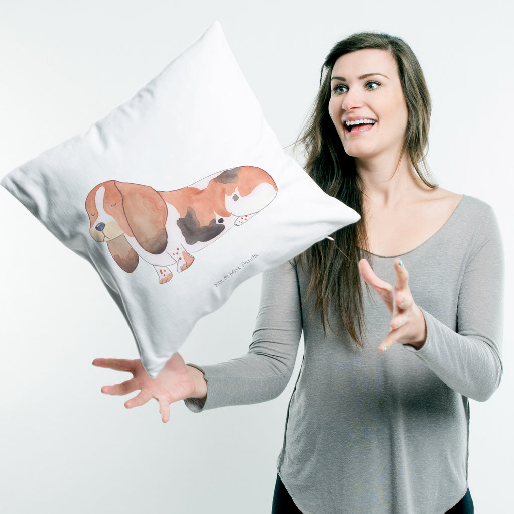 40x40 Kissen Hund Basset Hound Kissenhülle, Kopfkissen, Sofakissen, Dekokissen, Motivkissen, Hund, Hundemotiv, Haustier, Hunderasse, Tierliebhaber, Hundebesitzer, Sprüche, Basset Hound, Basset, Hundeliebe, kinderlos