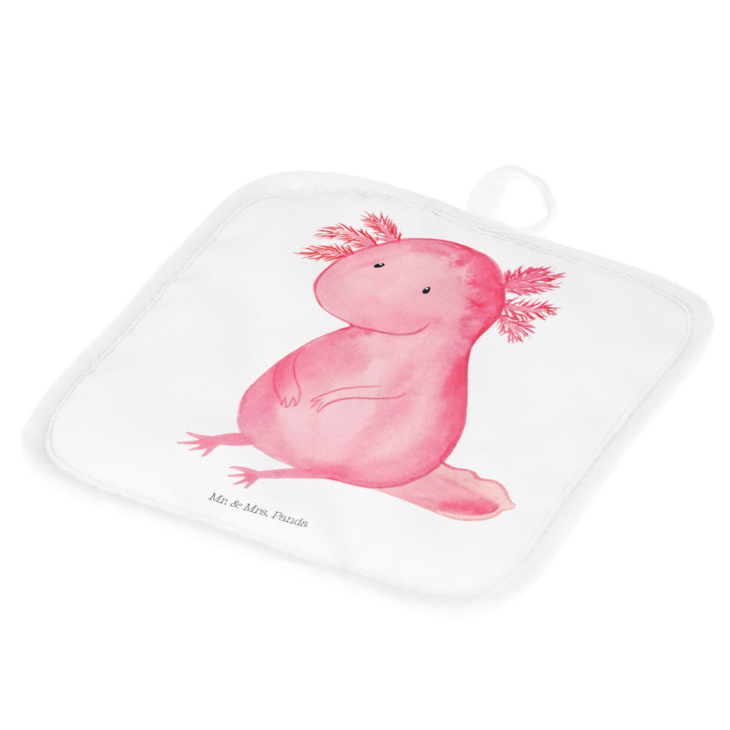 2er Set Topflappen  Axolotl Topflappen, Topfuntersetzer, Ofenhandschuh, Topflappen Set, Topflappen lustig, Topflappen mit Spruch, Axolotl, Molch, Axolot, vergnügt, fröhlich, zufrieden, Lebensstil, Weisheit, Lebensweisheit, Liebe, Freundin