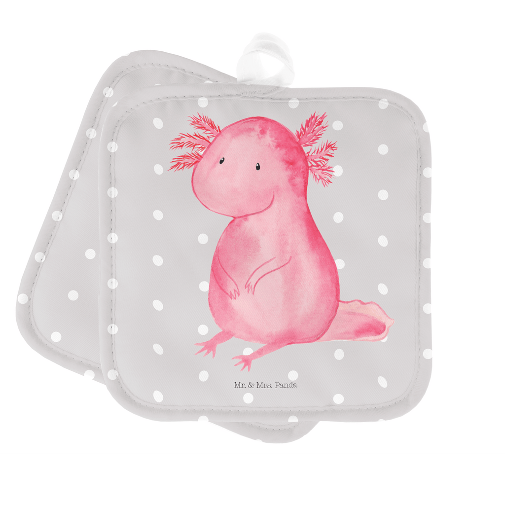 2er Set Topflappen  Axolotl Topflappen, Topfuntersetzer, Ofenhandschuh, Topflappen Set, Topflappen lustig, Topflappen mit Spruch, Axolotl, Molch, Axolot, vergnügt, fröhlich, zufrieden, Lebensstil, Weisheit, Lebensweisheit, Liebe, Freundin