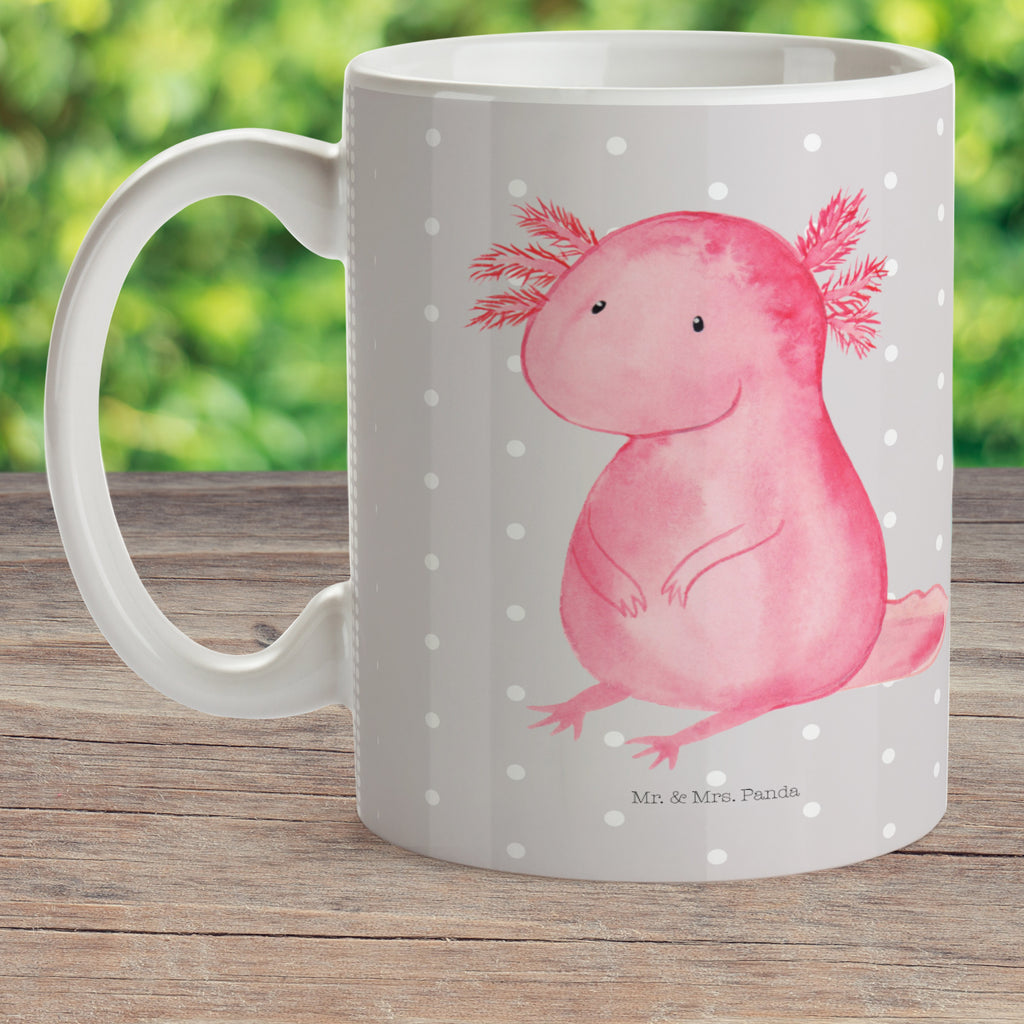 Kindertasse Axolotl Kunststoff Tasse, Kindergarten, Tasse, Trinkbecher, Camping Becher, Kaffeetasse, Kunststoffbecher, Kindergartenbecher, Outdoorgeschirr, Kunststoffgeschirr, Reisebecher, Reisetasse, Kinderbecher, Axolotl, Molch, Axolot, vergnügt, fröhlich, zufrieden, Lebensstil, Weisheit, Lebensweisheit, Liebe, Freundin