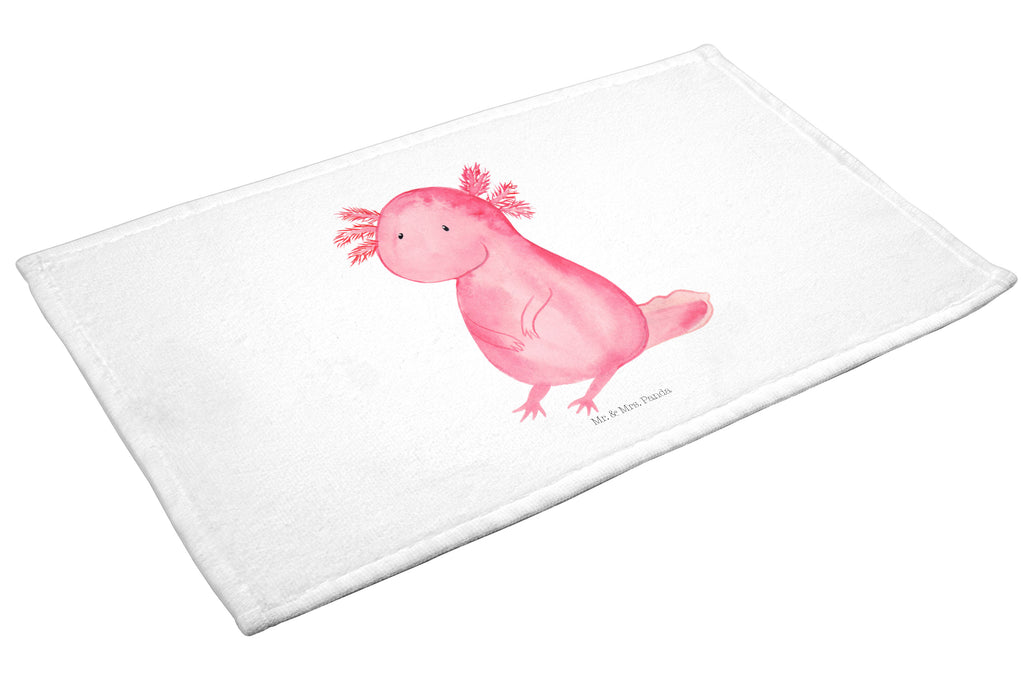 Gäste Handtuch Axolotl Gästetuch, Reisehandtuch, Sport Handtuch, Frottier, Kinder Handtuch, Axolotl, Molch, Axolot, vergnügt, fröhlich, zufrieden, Lebensstil, Weisheit, Lebensweisheit, Liebe, Freundin