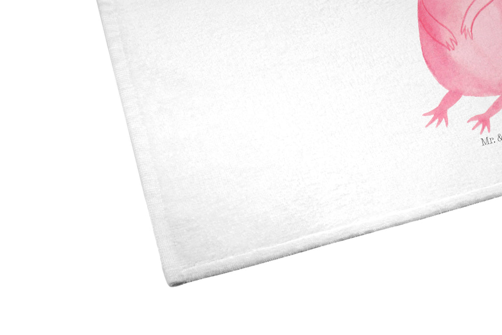 Gäste Handtuch Axolotl Gästetuch, Reisehandtuch, Sport Handtuch, Frottier, Kinder Handtuch, Axolotl, Molch, Axolot, vergnügt, fröhlich, zufrieden, Lebensstil, Weisheit, Lebensweisheit, Liebe, Freundin