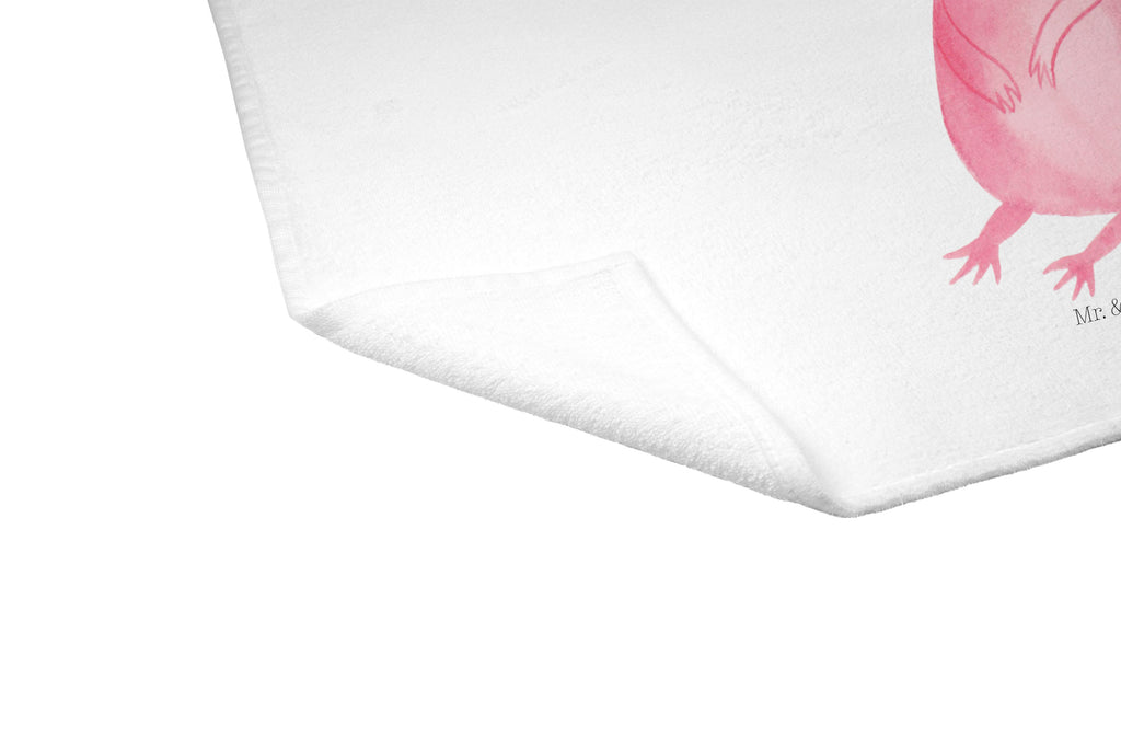 Gäste Handtuch Axolotl Gästetuch, Reisehandtuch, Sport Handtuch, Frottier, Kinder Handtuch, Axolotl, Molch, Axolot, vergnügt, fröhlich, zufrieden, Lebensstil, Weisheit, Lebensweisheit, Liebe, Freundin