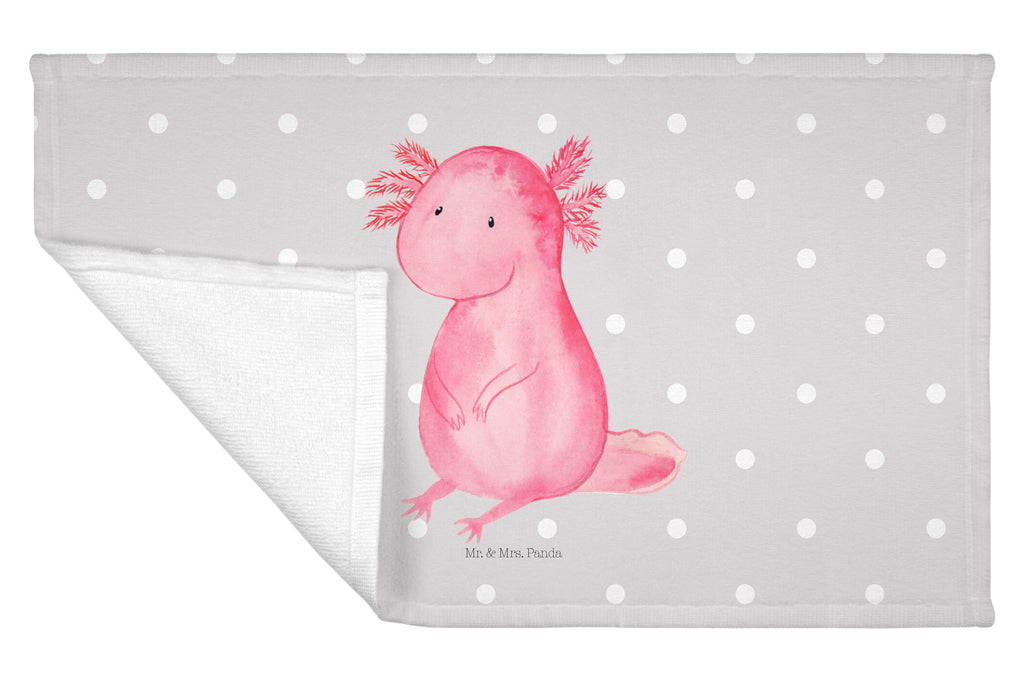 Gäste Handtuch Axolotl Gästetuch, Reisehandtuch, Sport Handtuch, Frottier, Kinder Handtuch, Axolotl, Molch, Axolot, vergnügt, fröhlich, zufrieden, Lebensstil, Weisheit, Lebensweisheit, Liebe, Freundin