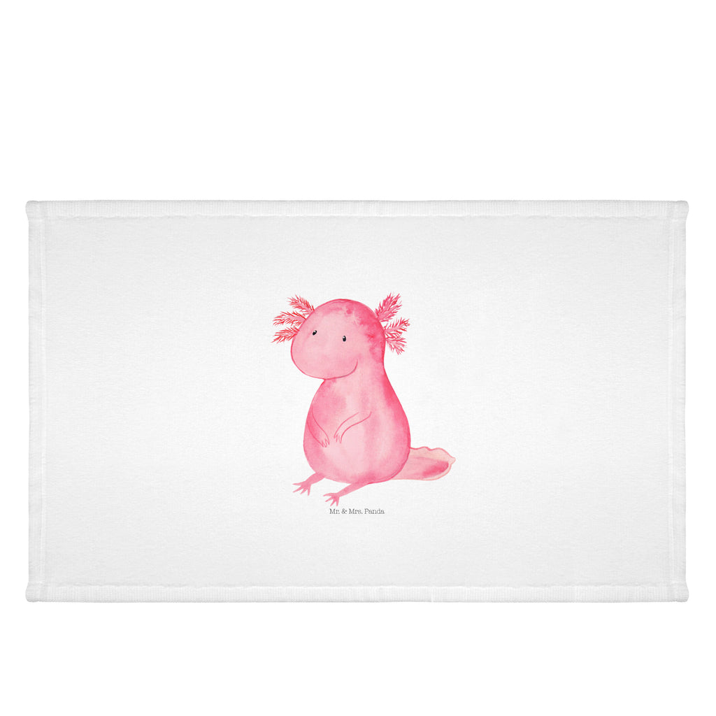 50 x 100 Handtuch Axolotl Handtuch, Badehandtuch, Badezimmer, Handtücher, groß, Kinder, Baby, Axolotl, Molch, Axolot, vergnügt, fröhlich, zufrieden, Lebensstil, Weisheit, Lebensweisheit, Liebe, Freundin