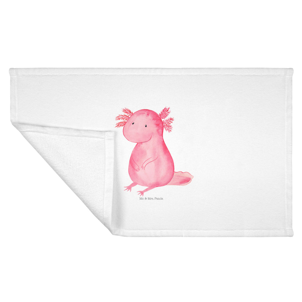 50 x 100 Handtuch Axolotl Handtuch, Badehandtuch, Badezimmer, Handtücher, groß, Kinder, Baby, Axolotl, Molch, Axolot, vergnügt, fröhlich, zufrieden, Lebensstil, Weisheit, Lebensweisheit, Liebe, Freundin