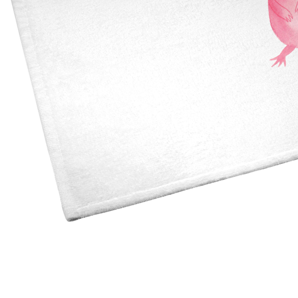 50 x 100 Handtuch Axolotl Handtuch, Badehandtuch, Badezimmer, Handtücher, groß, Kinder, Baby, Axolotl, Molch, Axolot, vergnügt, fröhlich, zufrieden, Lebensstil, Weisheit, Lebensweisheit, Liebe, Freundin