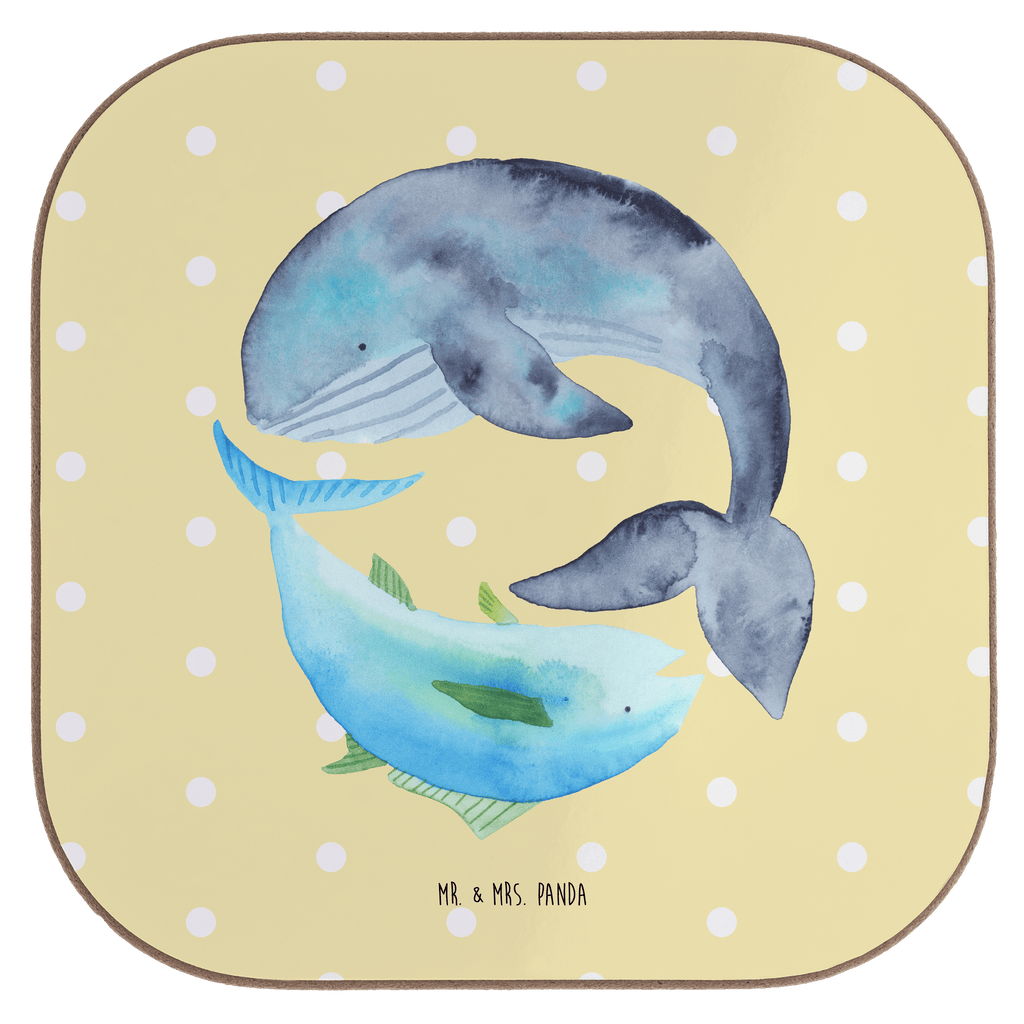 Quadratische Untersetzer Walfisch & Thunfisch Bierdeckel, Glasuntersetzer, Untersetzer Gläser, Getränkeuntersetzer, Tiermotive, Gute Laune, lustige Sprüche, Tiere, Wal, Wahl, Tunfisch, Wortwitz lustig, Spruch lustig, Flachwitz, Witz, Spruch des Tages, Flachwitz Geschenk